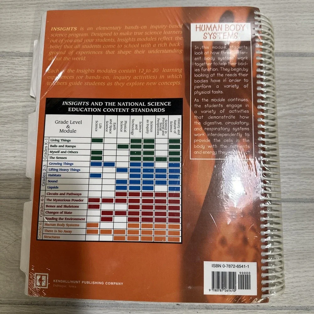 INSIGHTS Grades‎ 6 Hands-On Science Human Body Systems Teacher Guide